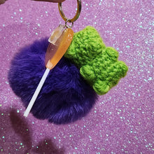 Load image into Gallery viewer, Crochet Gummy Bear Keychain
