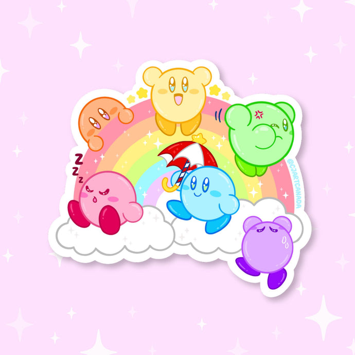 Rainbow Kirbs | Sticker