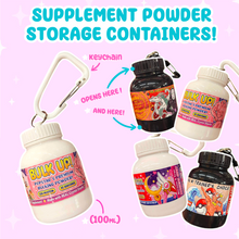 Load image into Gallery viewer, Supplement Powder Storage Container | Keychains
